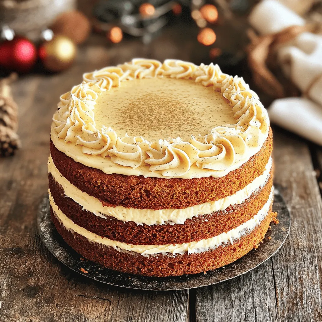 Eggnog Cake Delightful Holiday Dessert Recipe