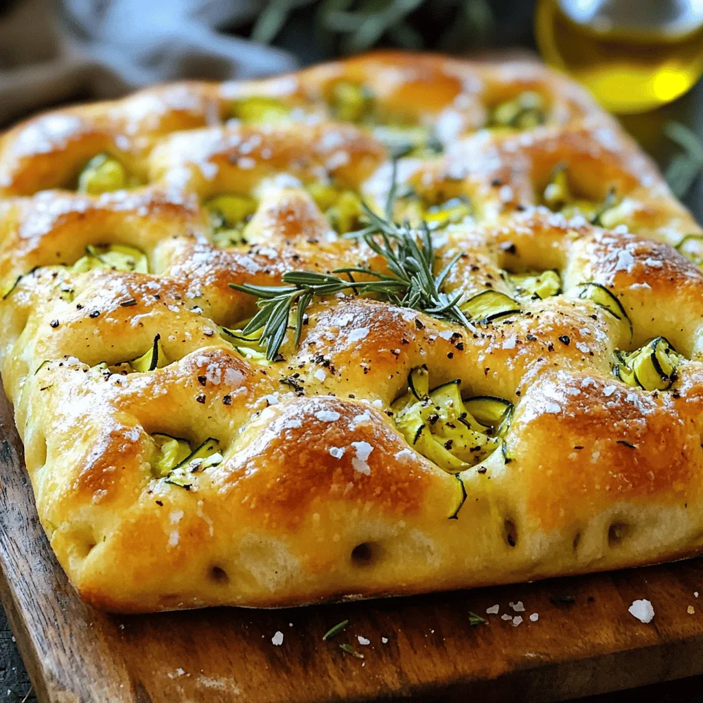 Zucchini Herb Focaccia Flavorful Homemade Delight