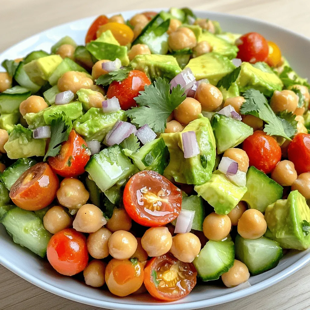 Avocado Chickpea Salad Fresh and Flavorful Delight