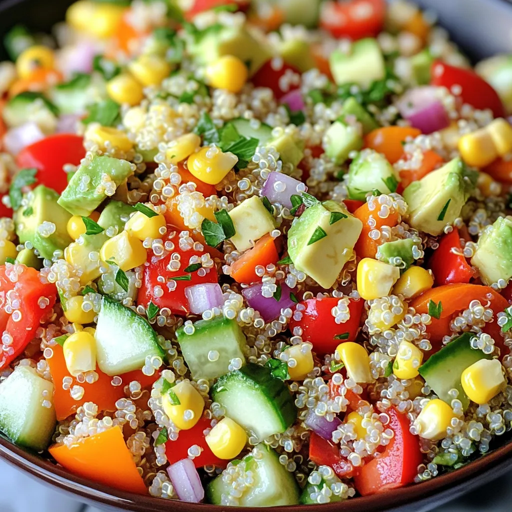 Vegetable Quinoa Salad Fresh and Flavorful Dish