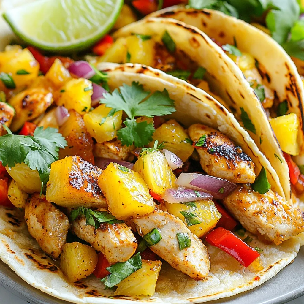 Spicy Pineapple Chicken Tacos Flavorful and Fun Meal