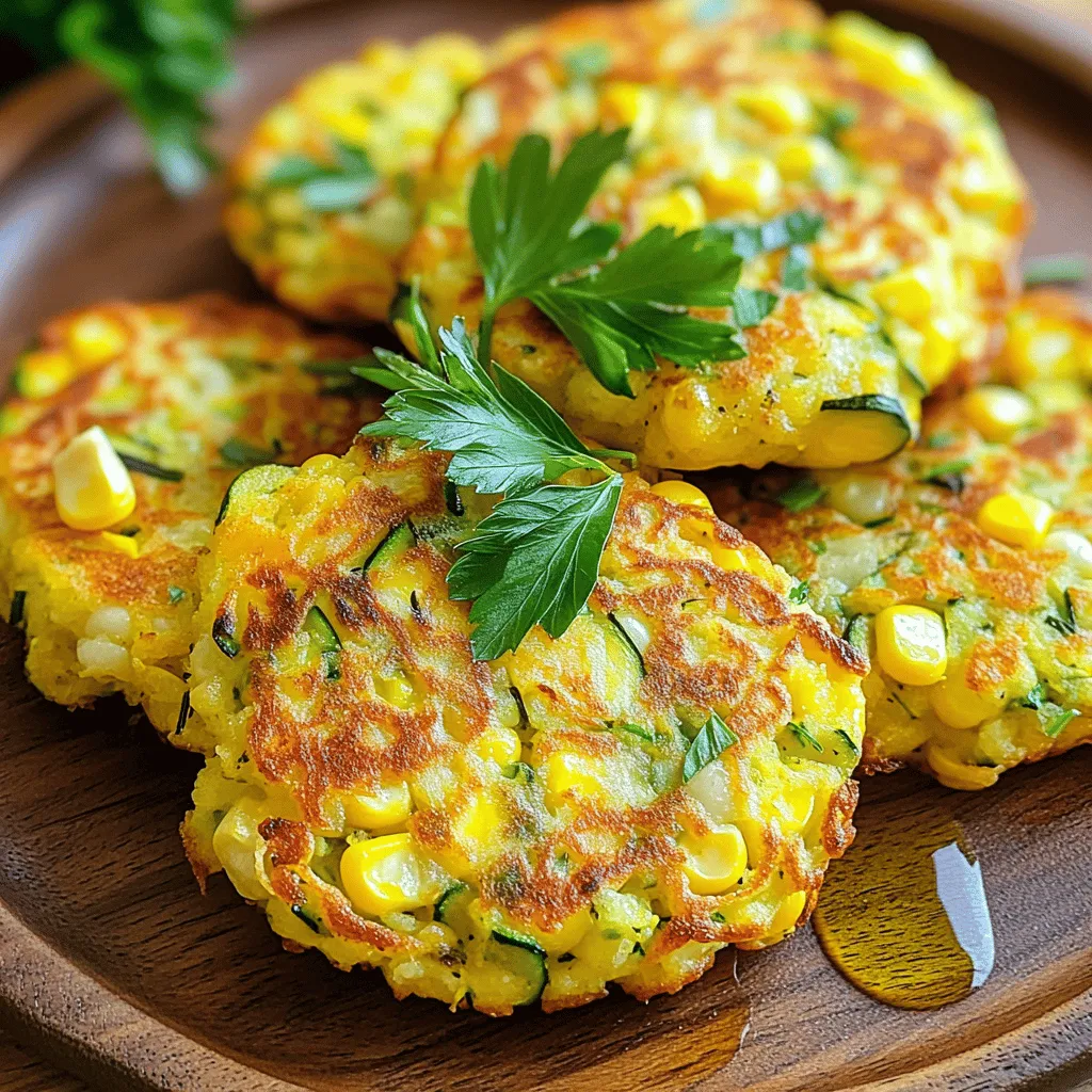 Zucchini Corn Fritters Crispy and Flavorful Snack