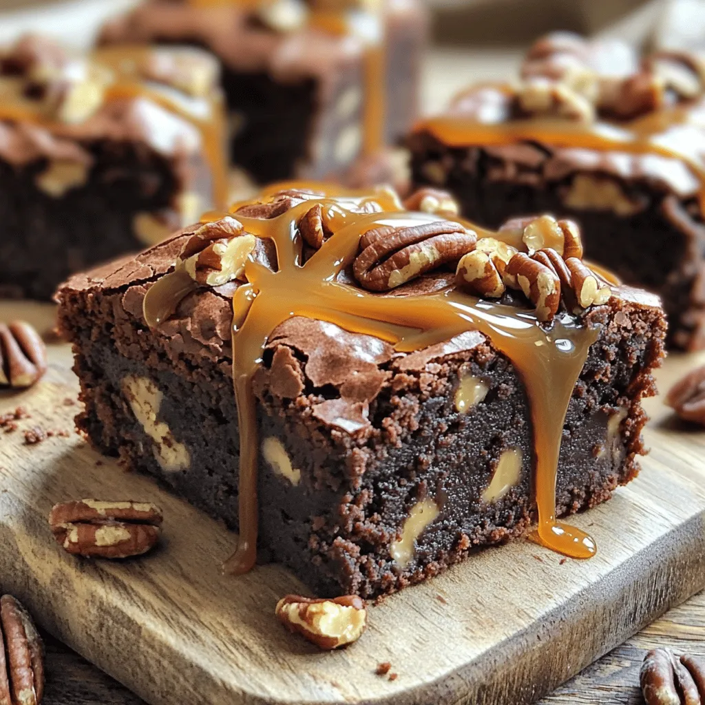 Chocolate Turtle Brownies Irresistibly Delicious Treat