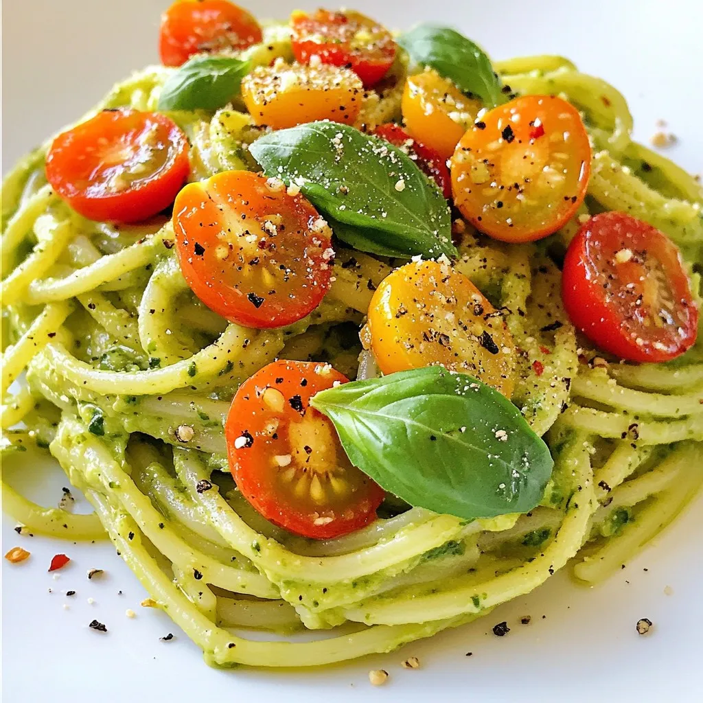 Creamy Avocado Pasta Delightful Quick Dinner Recipe