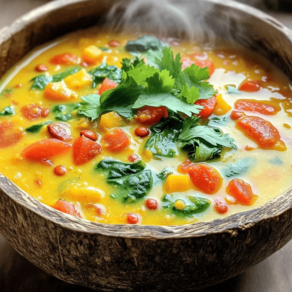 Coconut Curry Lentil Soup Flavorful and Filling Recipe