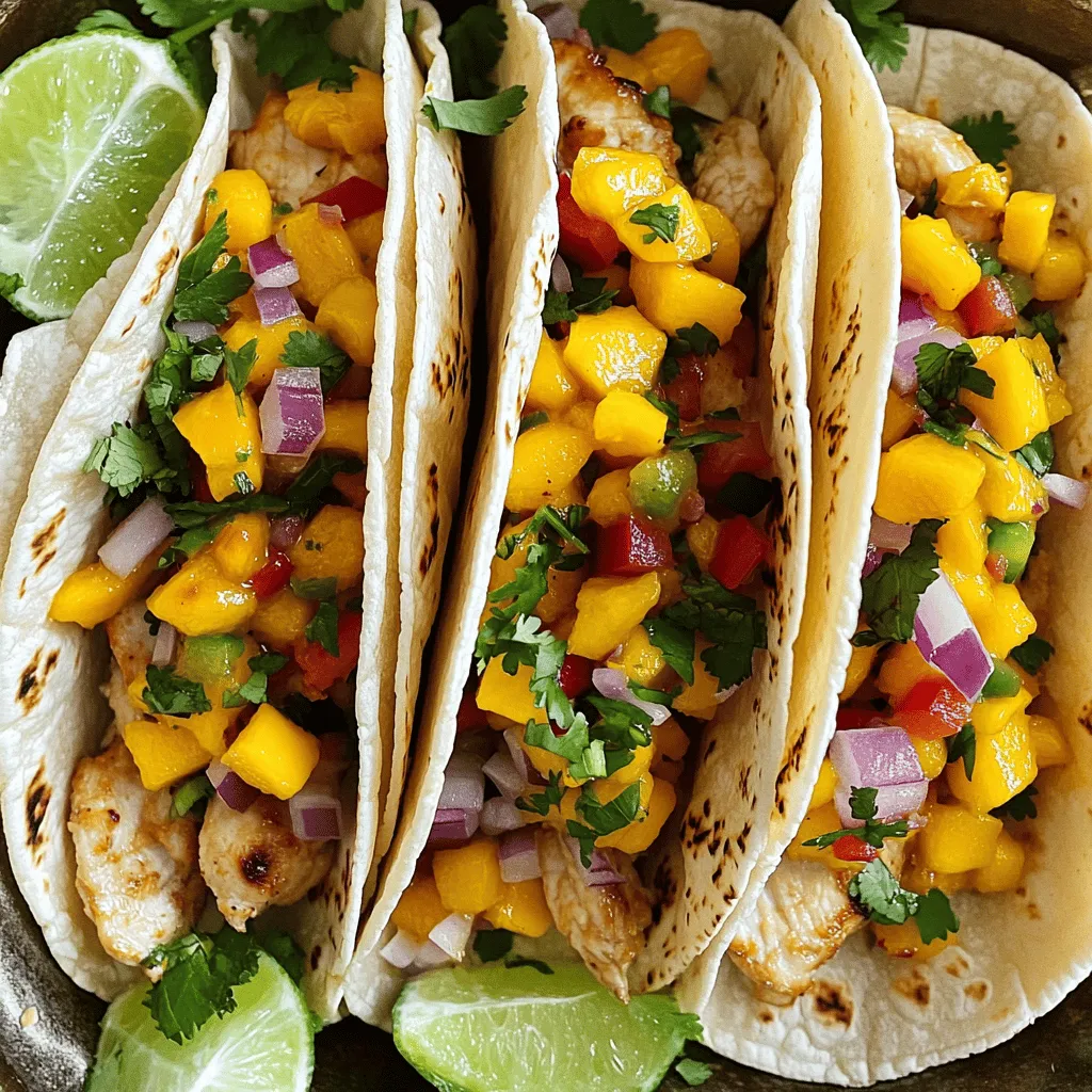 Spicy Mango Chicken Tacos Flavorful and Easy Recipe