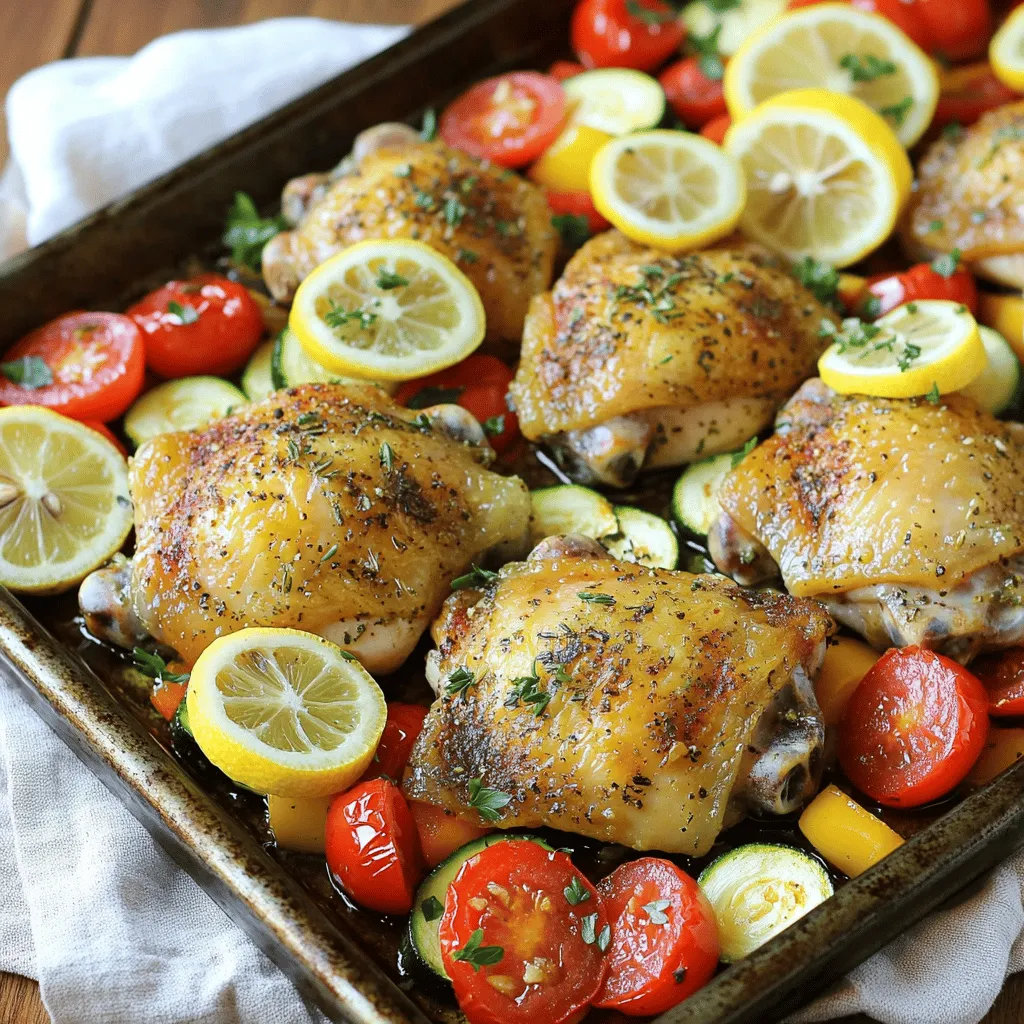 Sheet Pan Lemon Herb Chicken and Veggies Delight