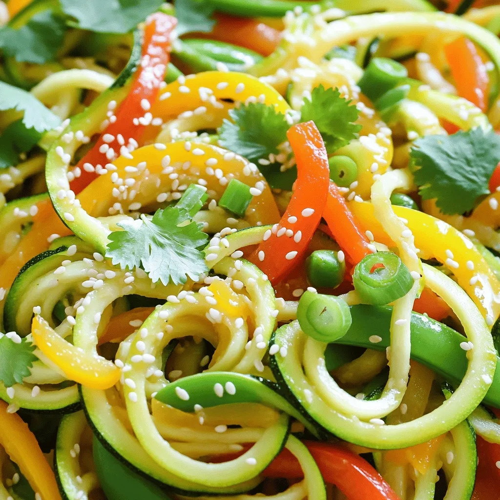 Zucchini Noodle Stir Fry Flavorful and Quick Meal