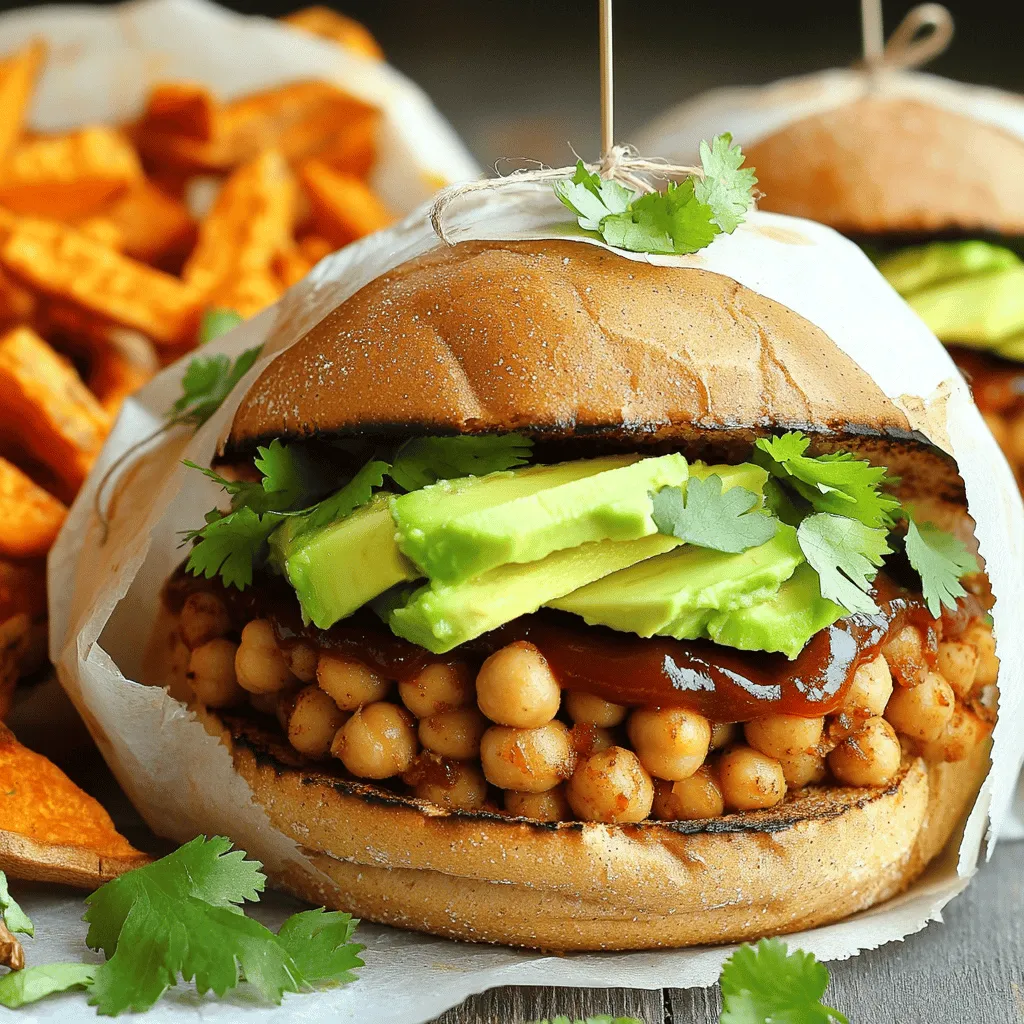 Vegan BBQ Chickpea Sandwiches Flavorful and Simple