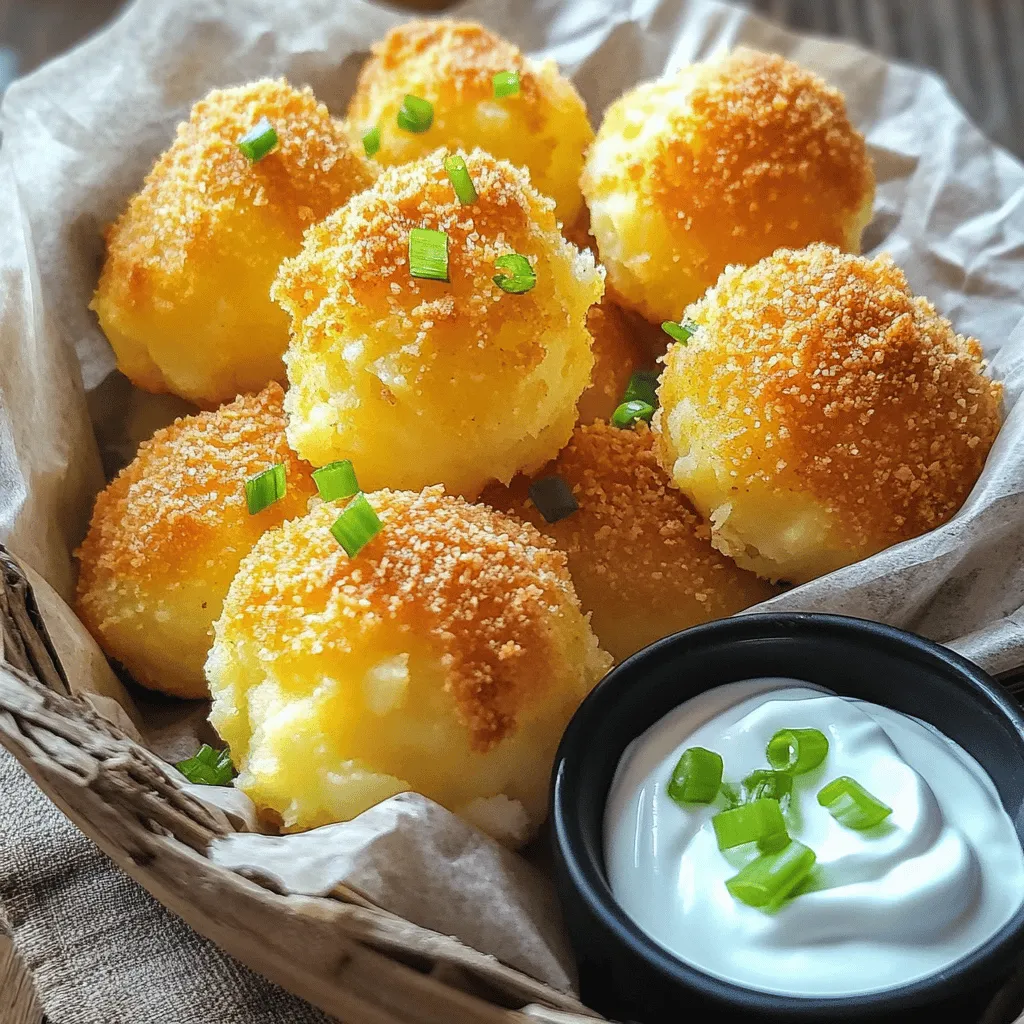 Cheesy Mashed Potato Puffs Crispy and Delicious Treat