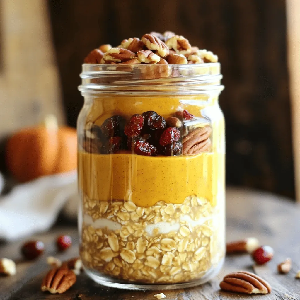 Pumpkin Spice Overnight Oats Quick and Easy Recipe