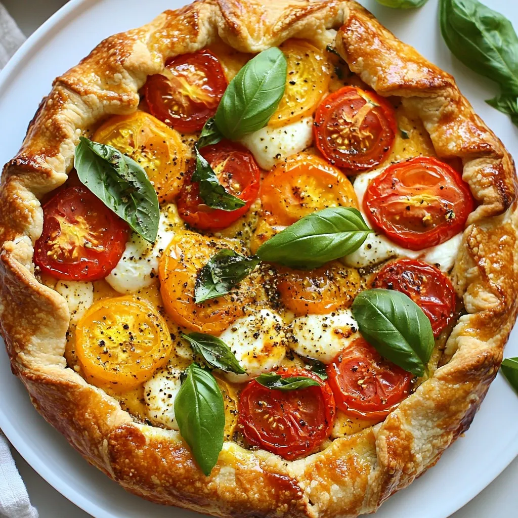 Rustic Tomato Basil Galette Flavorful and Fresh Dish