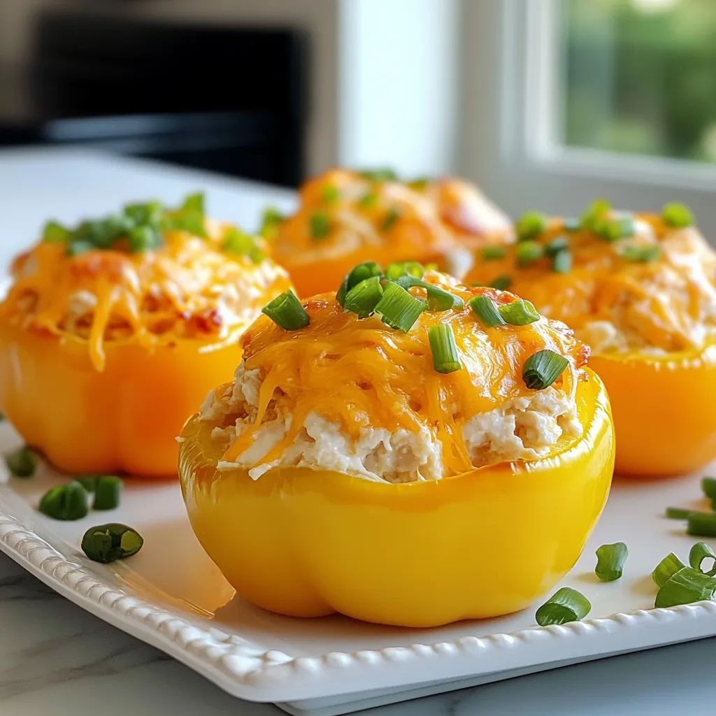 Buffalo Chicken Stuffed Peppers Tasty and Easy Recipe