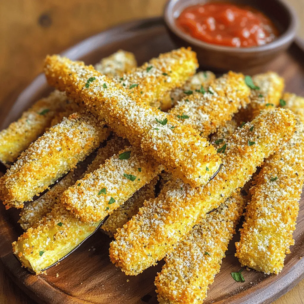 Crispy Air Fryer Parmesan Eggplant Fries Recipe