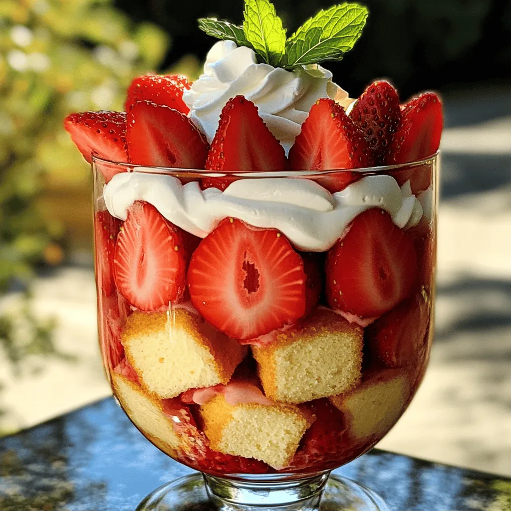 Strawberry Shortcake Trifle Easy and Tasty Dessert