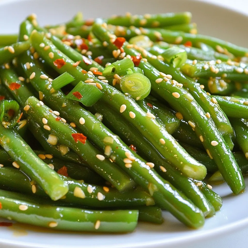 Sesame Garlic Green Beans Flavorful Side Dish Delight