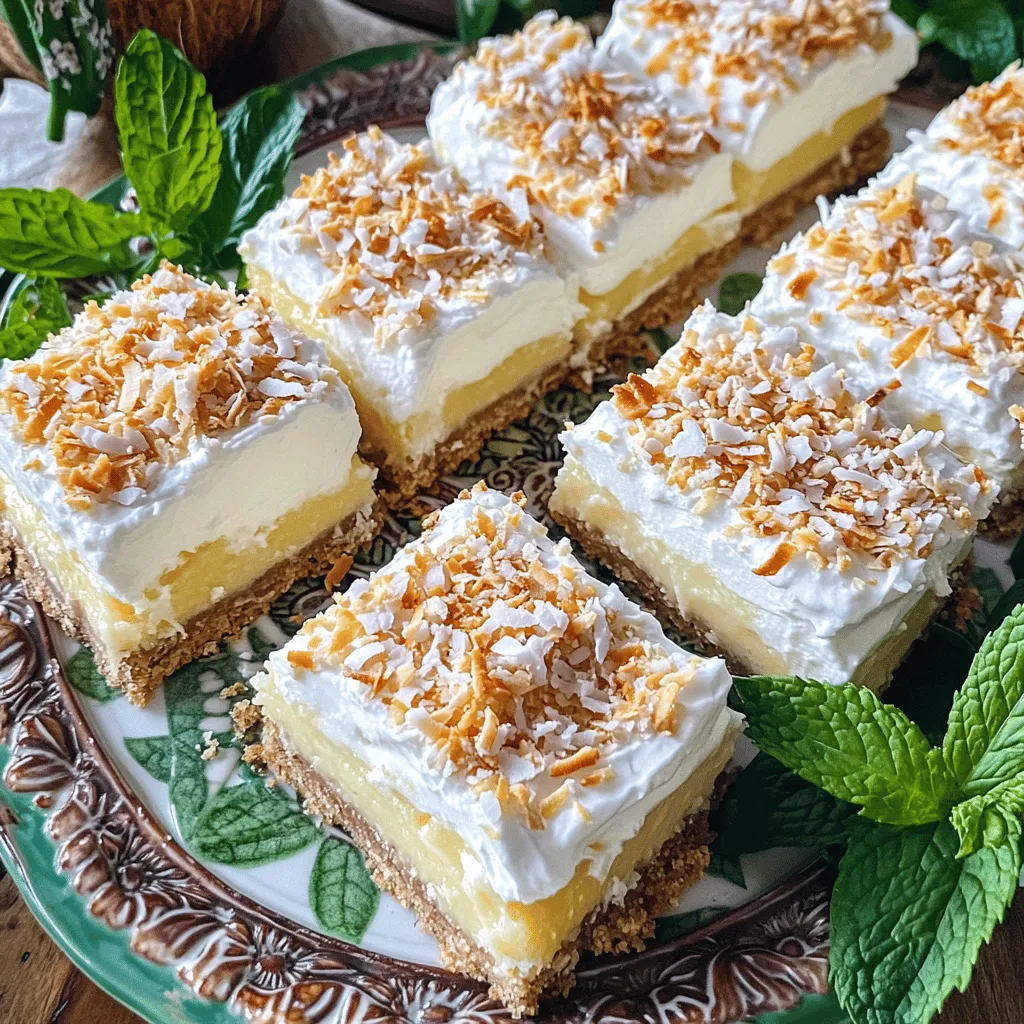 Coconut Cream Pie Bars Delightfully Easy Dessert Treat