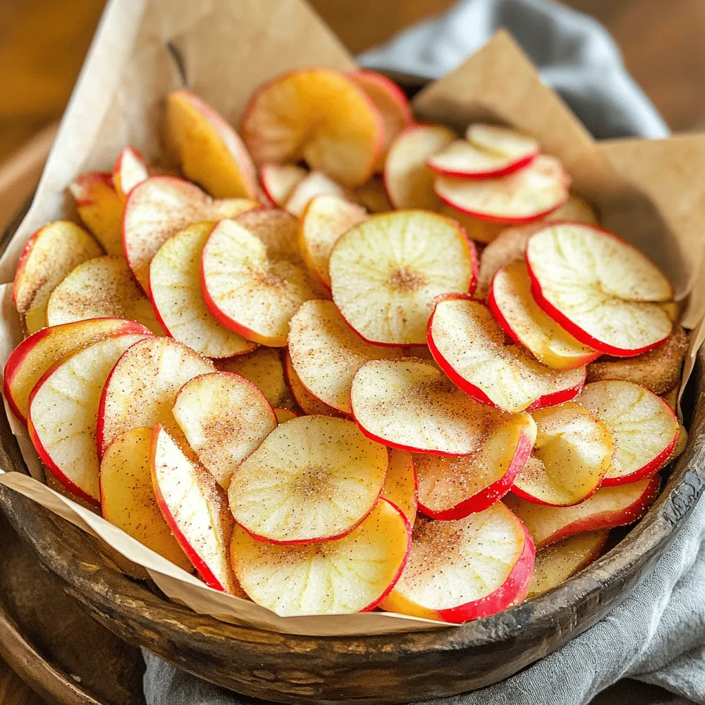 Cinnamon Sugar Apple Chips Crispy and Flavorful Snack