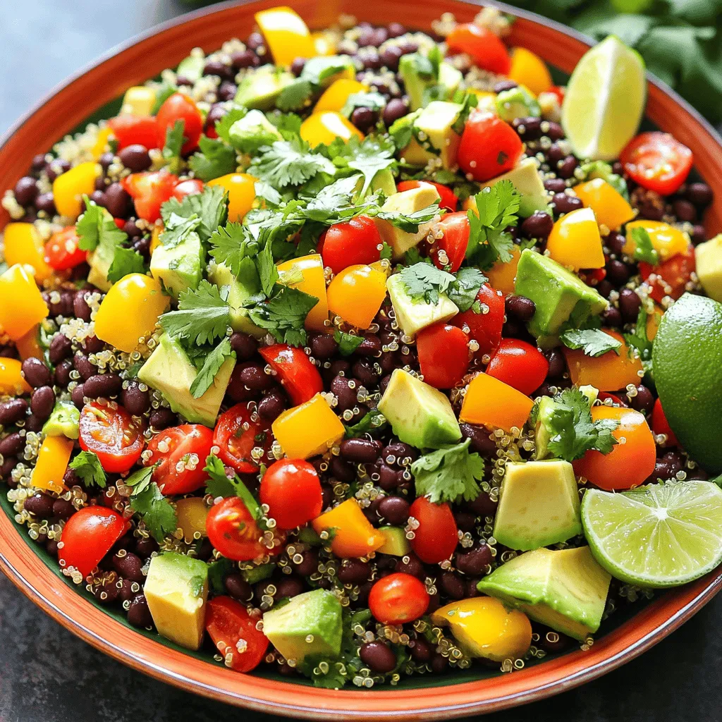 34. Quinoa and Black Bean Salad Nutritious and Easy