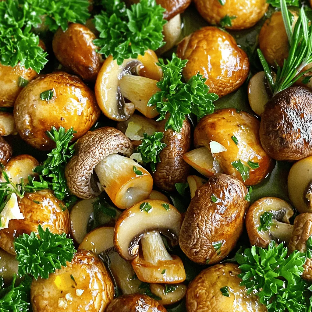 Garlic Herb Roasted Mushrooms Flavorful and Easy Dish