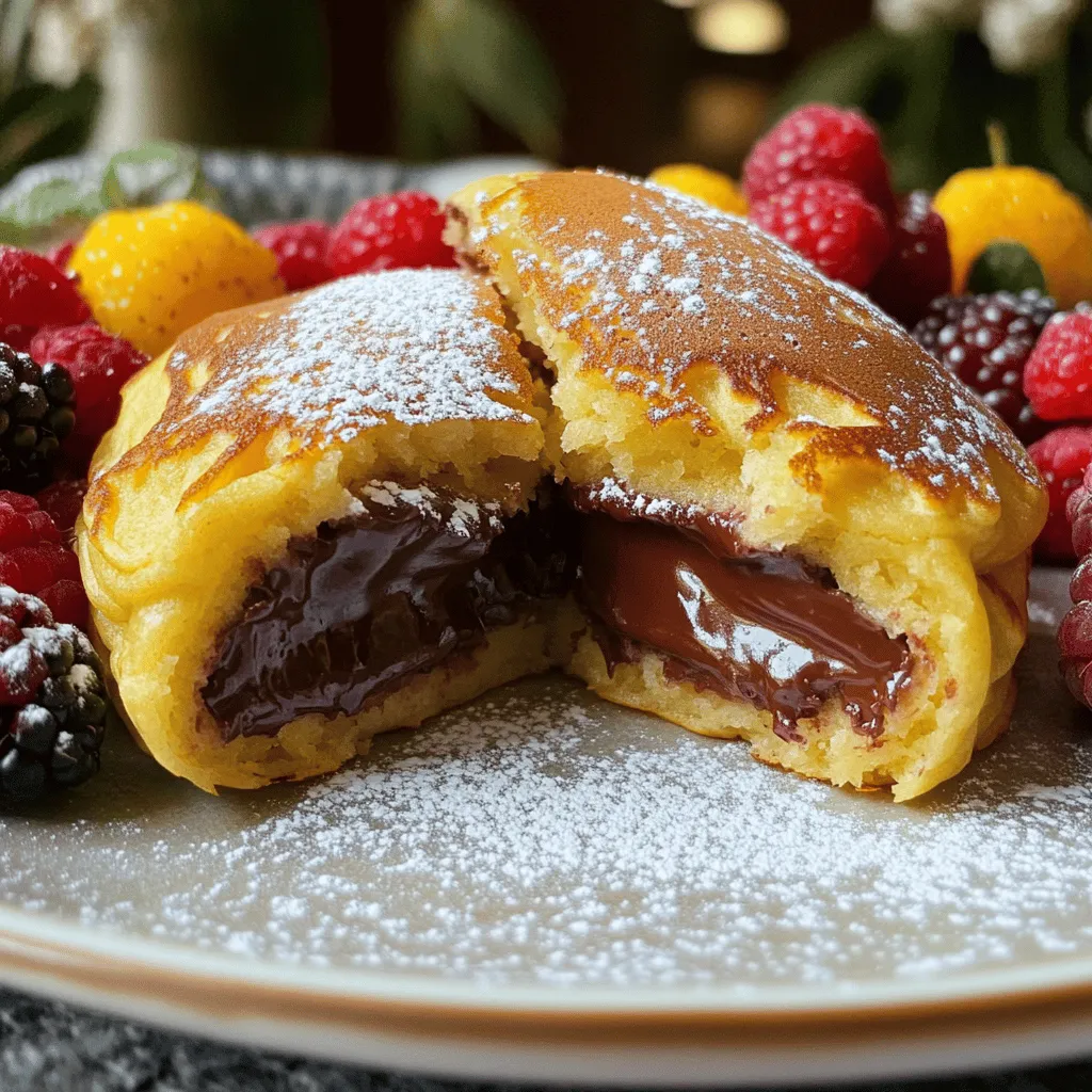 Nutella Stuffed Pancakes Irresistible Breakfast Delight