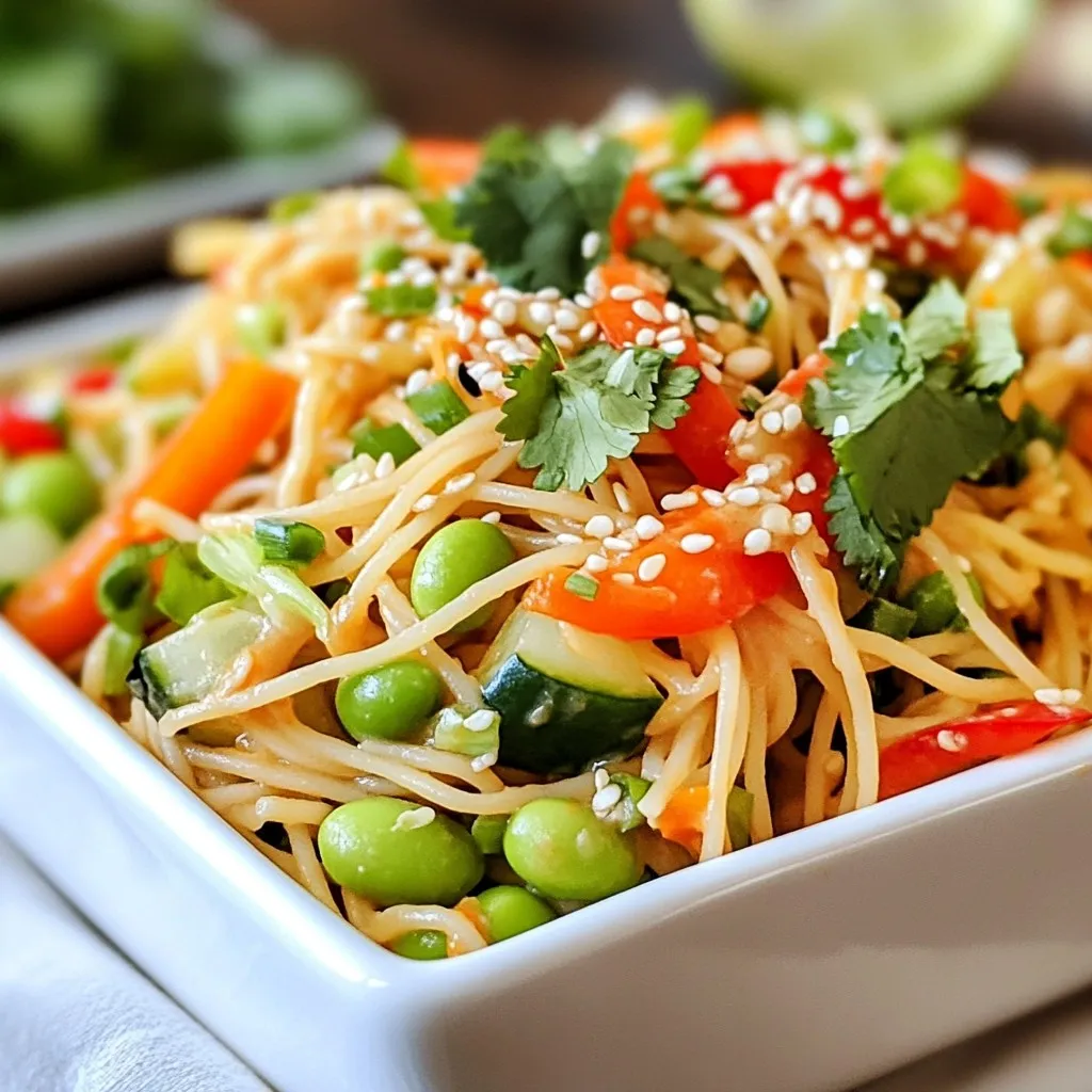 Savory Sesame Peanut Noodle Bowl Quick and Easy Recipe