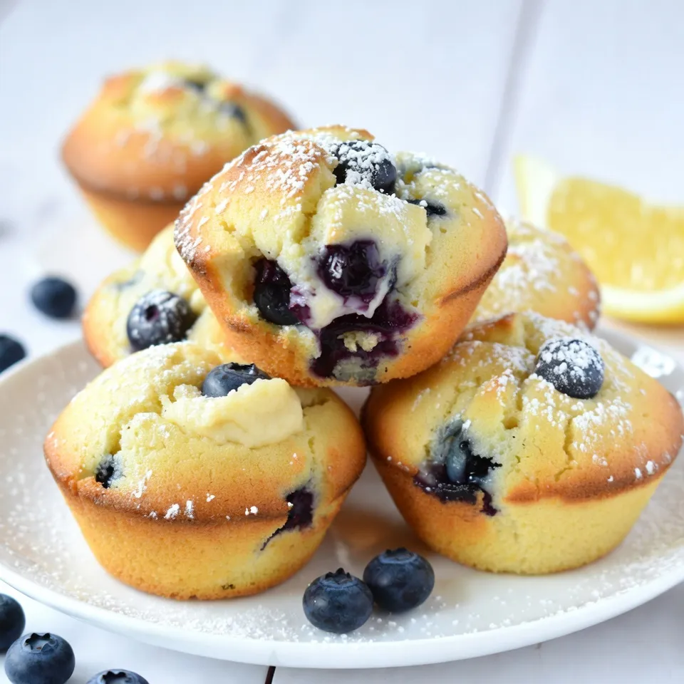 Lemon Blueberry Cheesecake Muffins Fresh and Tasty