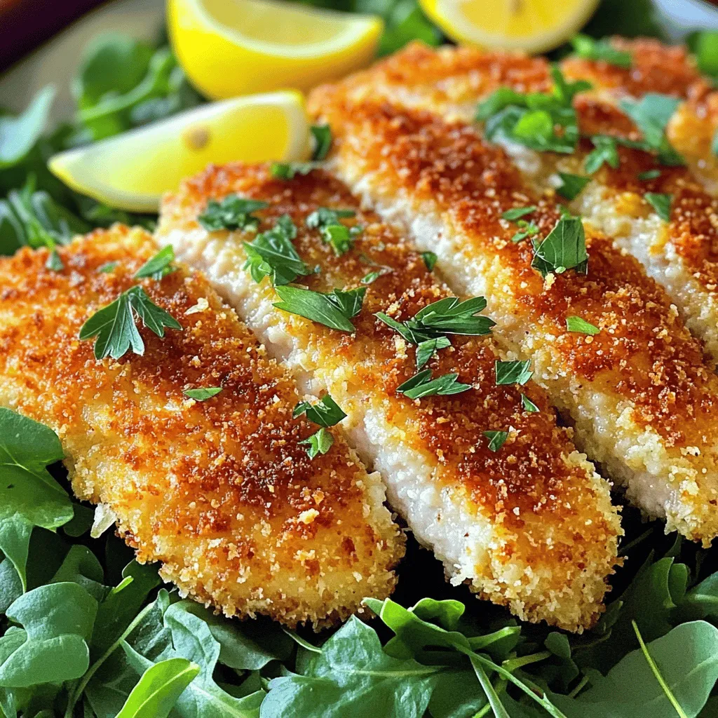Crispy Parmesan Crusted Chicken Cutlets Delight