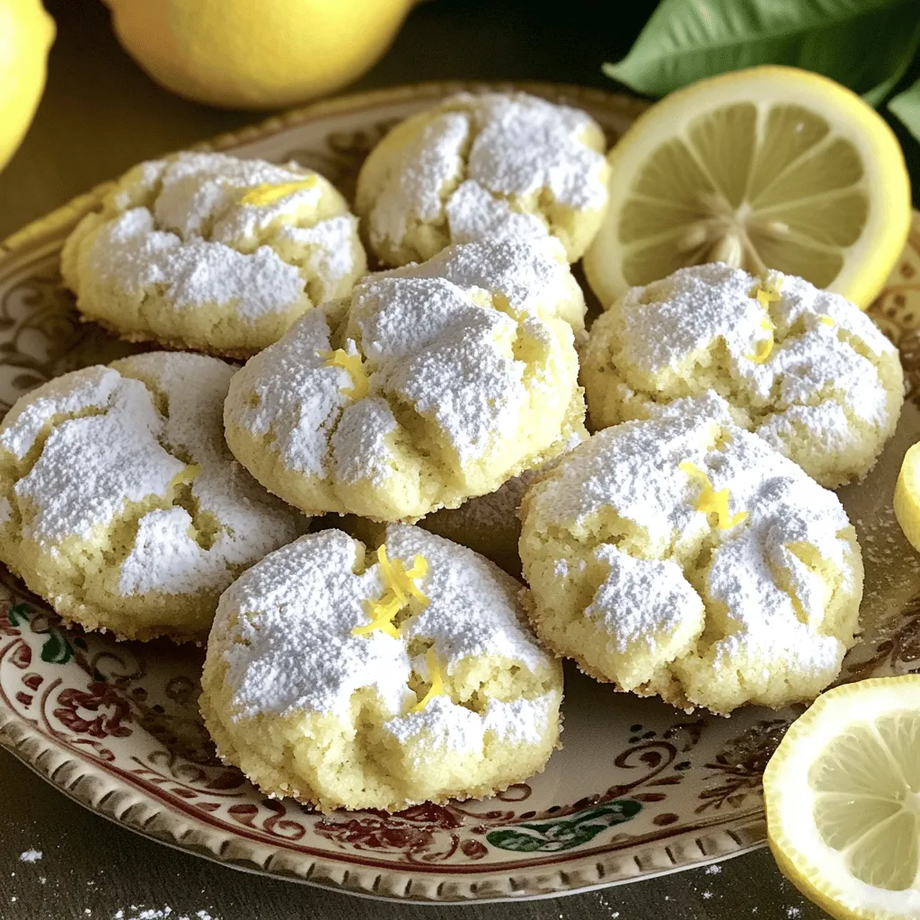 Bakery-Style Lemon Crinkle Cookies Easy Treat Recipe
