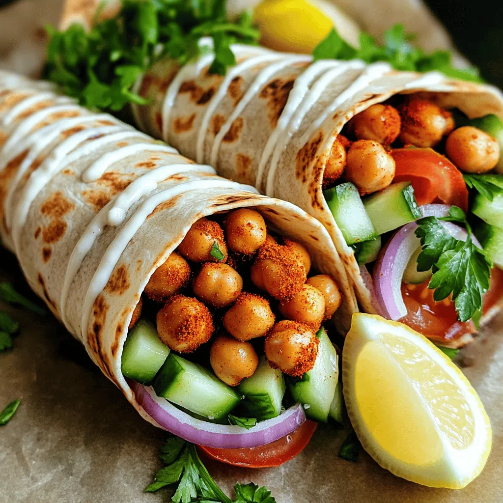 Chickpea Shawarma Wraps Flavorful and Simple Recipe