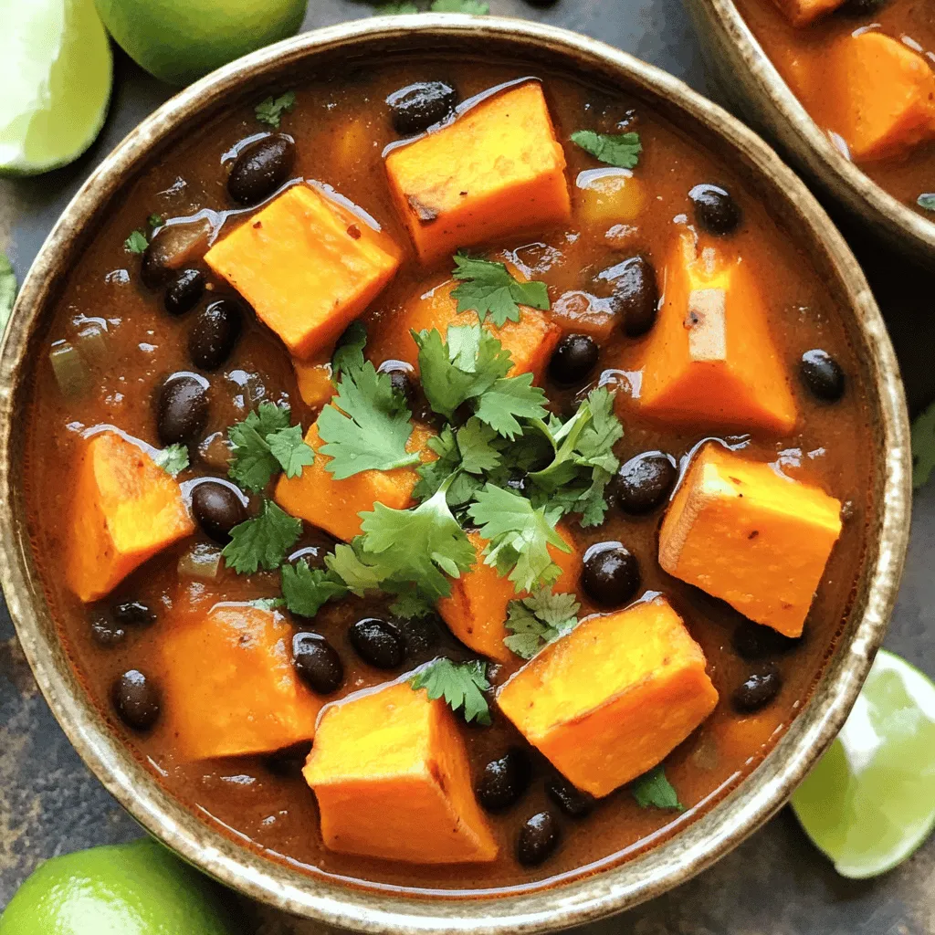 Savory Sweet Potato and Black Bean Chili Recipe