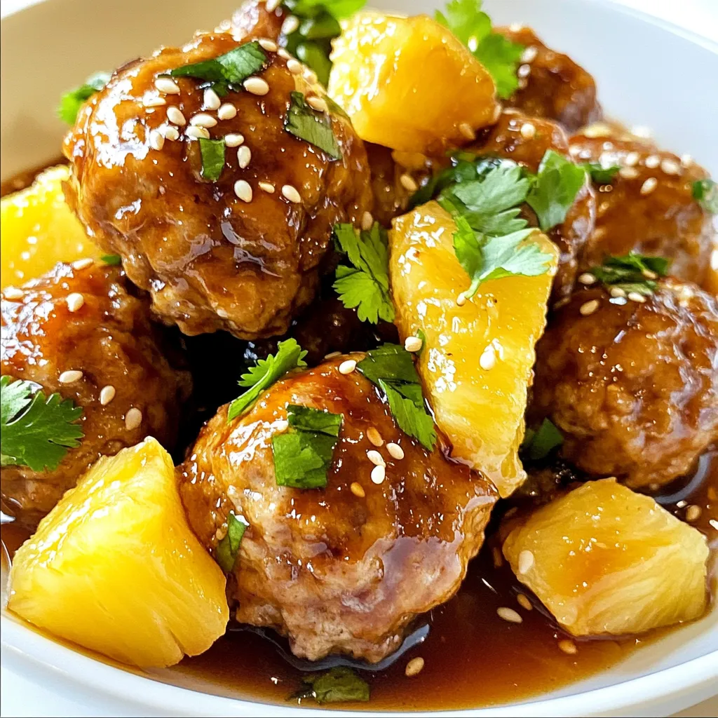 Teriyaki Pineapple Meatballs Flavorful and Easy Recipe