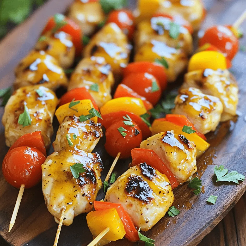 Honey Mustard Chicken Skewers Delicious Grilled Meal