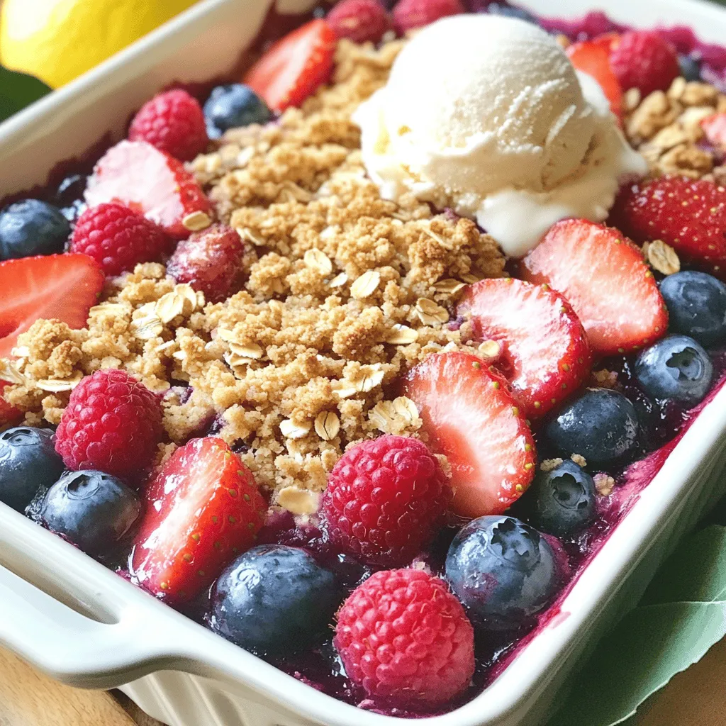 Mixed Berry Crisp Simple and Flavorful Dessert Recipe