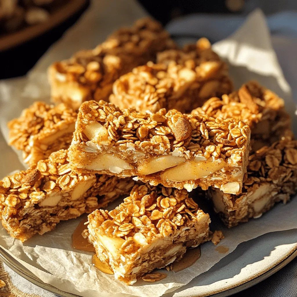 Apple Cinnamon Granola Bars Simple and Tasty Snack