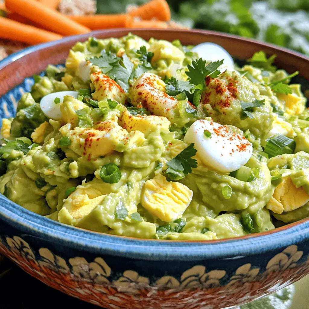 Savory Avocado Egg Salad Healthy and Simple Recipe