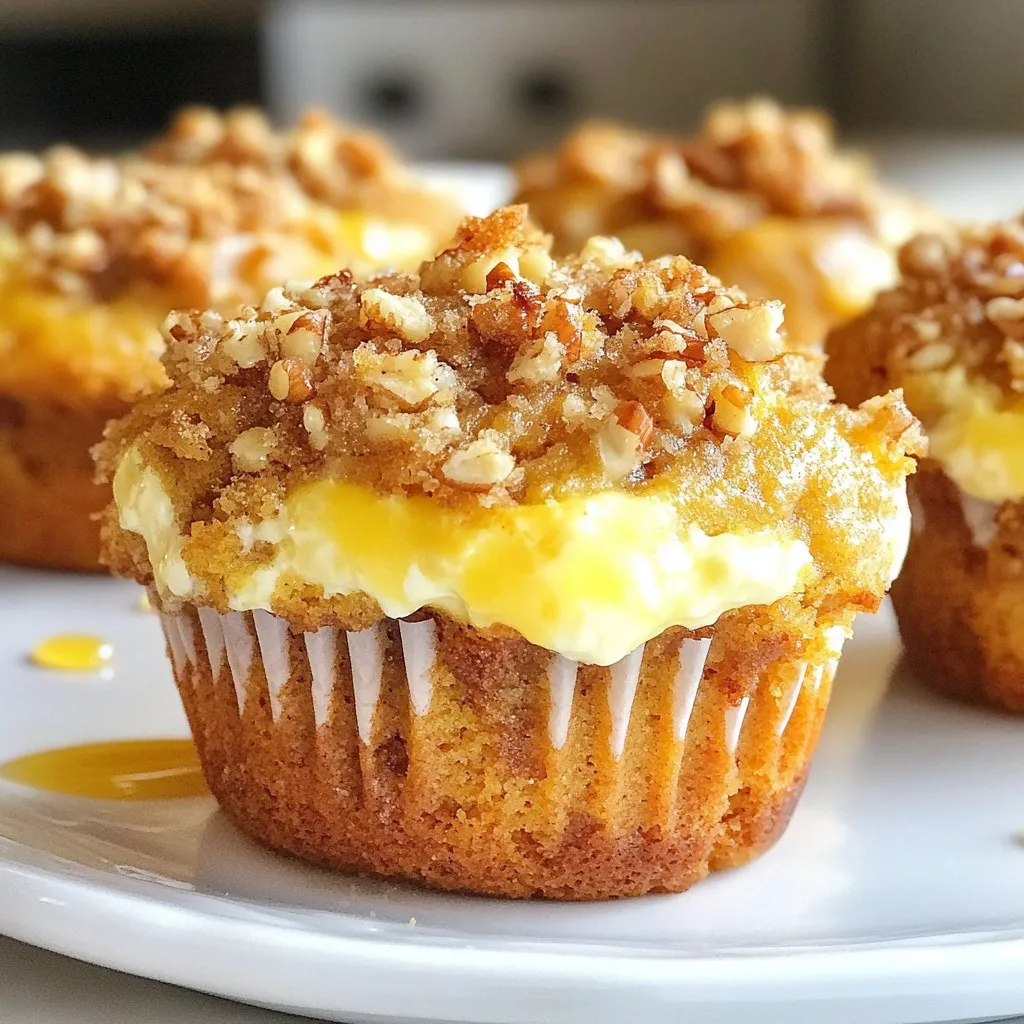 Pumpkin Cheesecake Streusel Muffins Tasty Fall Treat