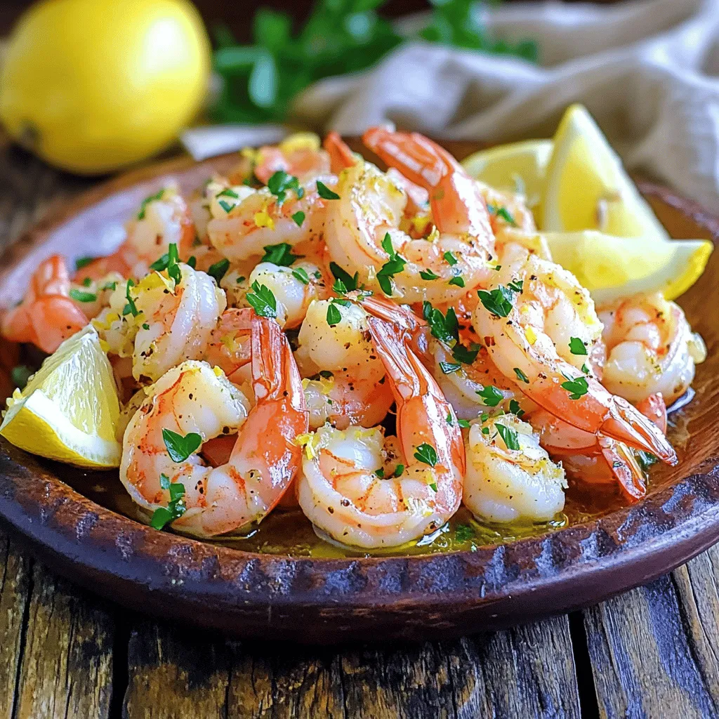 Lemon Garlic Roasted Shrimp Savory and Simple Dish