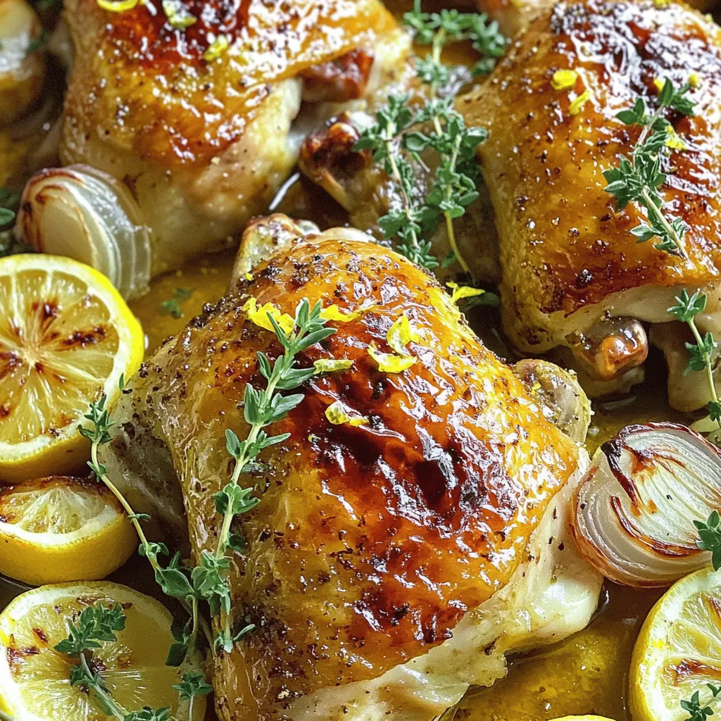 Lemon Garlic Roasted Chicken Flavorful Dinner Recipe