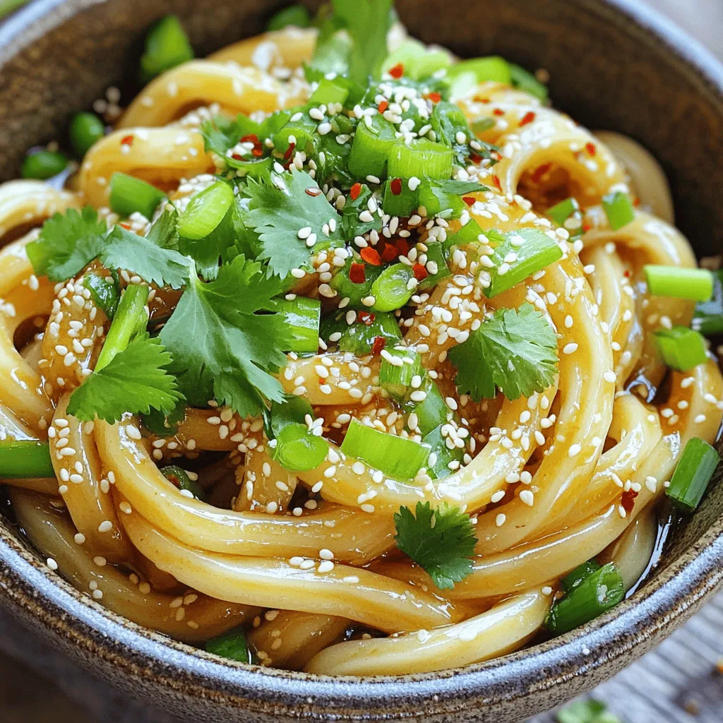 Minute Sesame Garlic Udon Noodles Quick and Tasty Dish