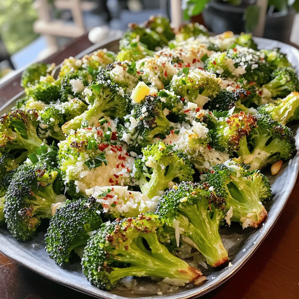 Garlic Parmesan Roasted Broccoli Simple and Delicious