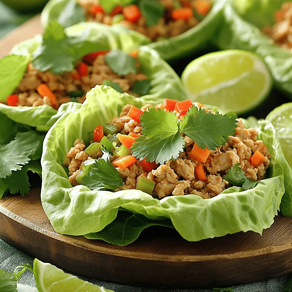 Spicy Thai Chicken Lettuce Wraps Easy and Tasty Meal