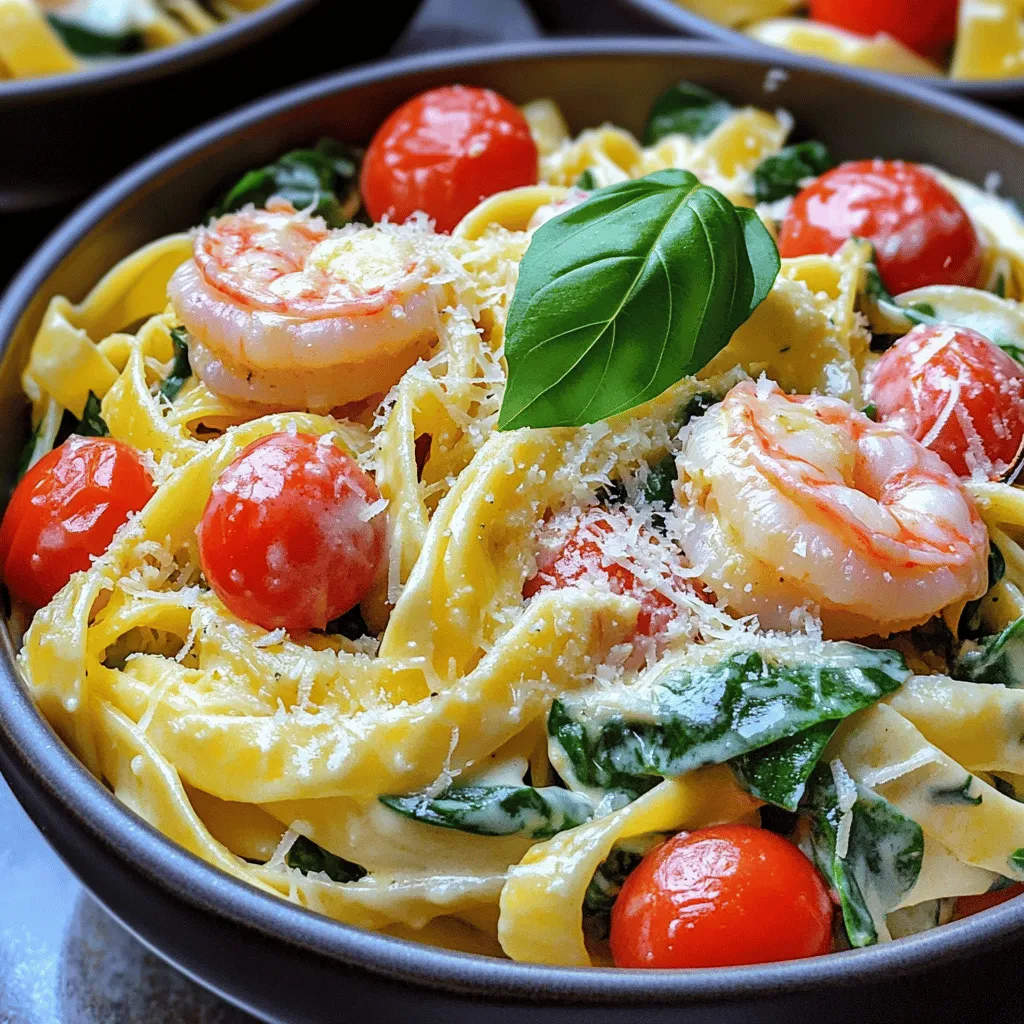 Creamy Tuscan Shrimp Pasta One Pot Delight