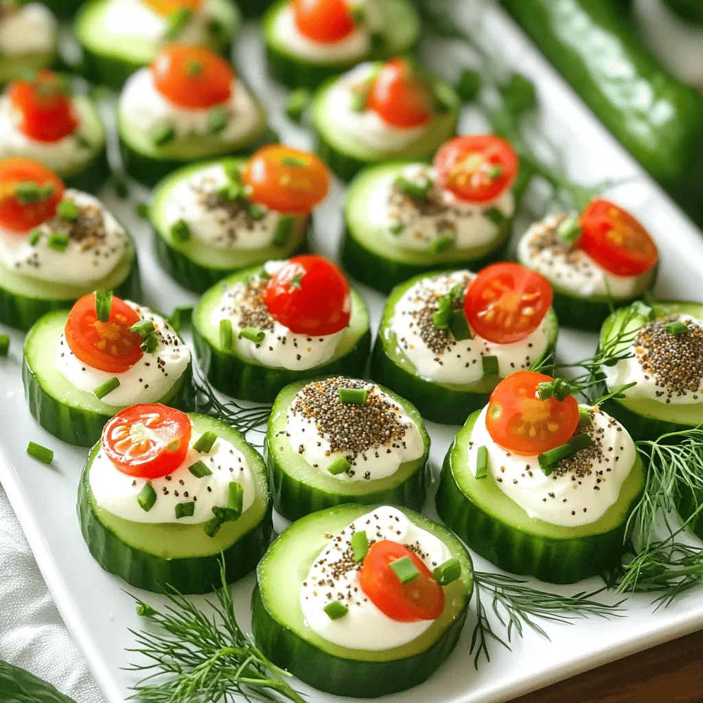 Everything Bagel Cucumber Bites Simple and Tasty Snack