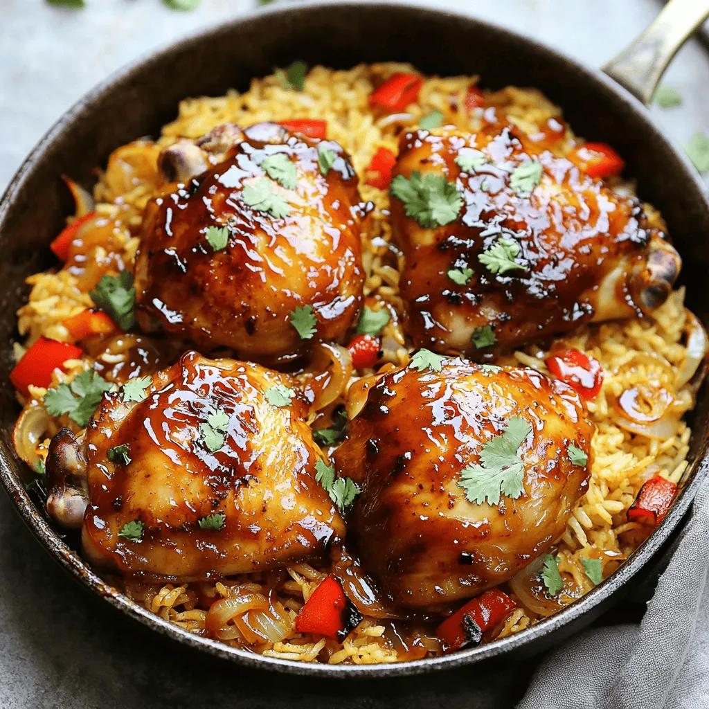 One-Pan Honey BBQ Chicken Rice Delight Recipe
