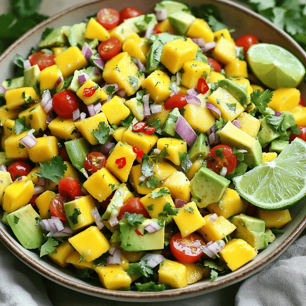 Mango Avocado Salad Fresh and Flavorful Delight