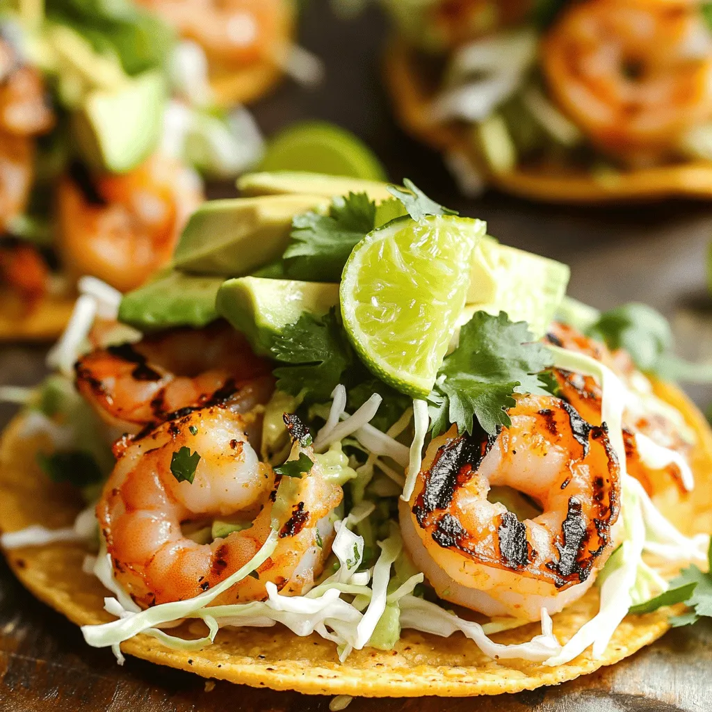 Jalapeño Lime Grilled Shrimp Tostadas Delight