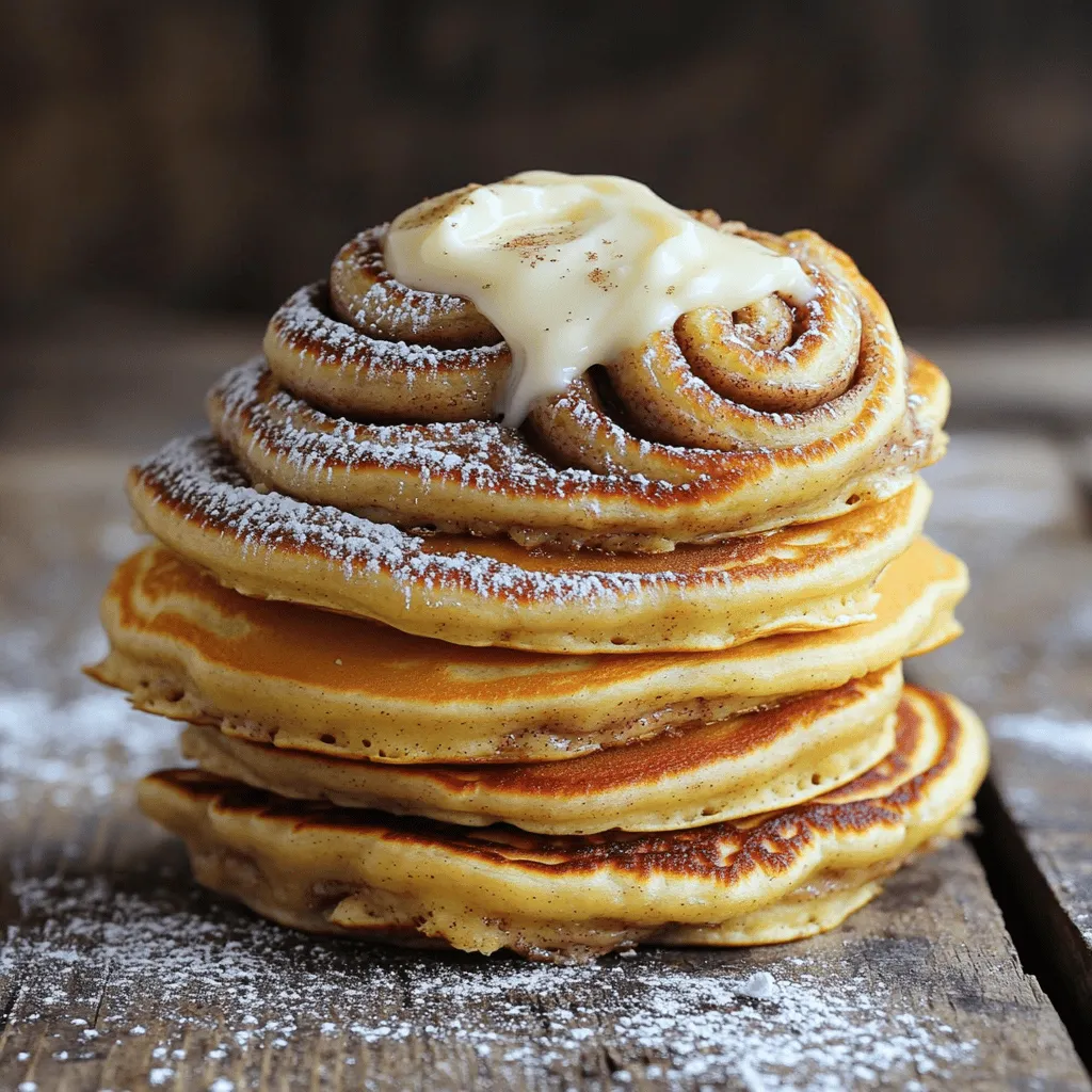 Cinnamon Roll Pancakes Delicious Breakfast Delight