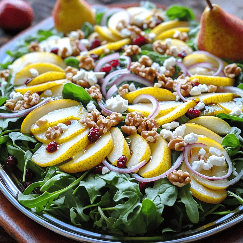 Pear Walnut Salad with Feta Fresh and Flavorful Dish