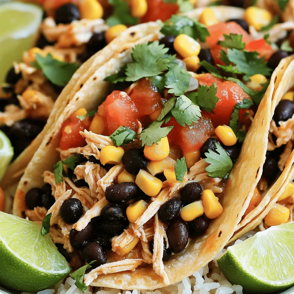 - 2 lbs boneless, skinless chicken breasts - 1 can (15 oz) black beans, rinsed and drained - 1 can (15 oz) corn, drained - 1 can (14.5 oz) diced tomatoes with green chilies